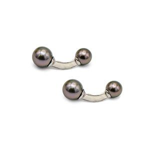 Mikimoto Black Pearl Cufflinks